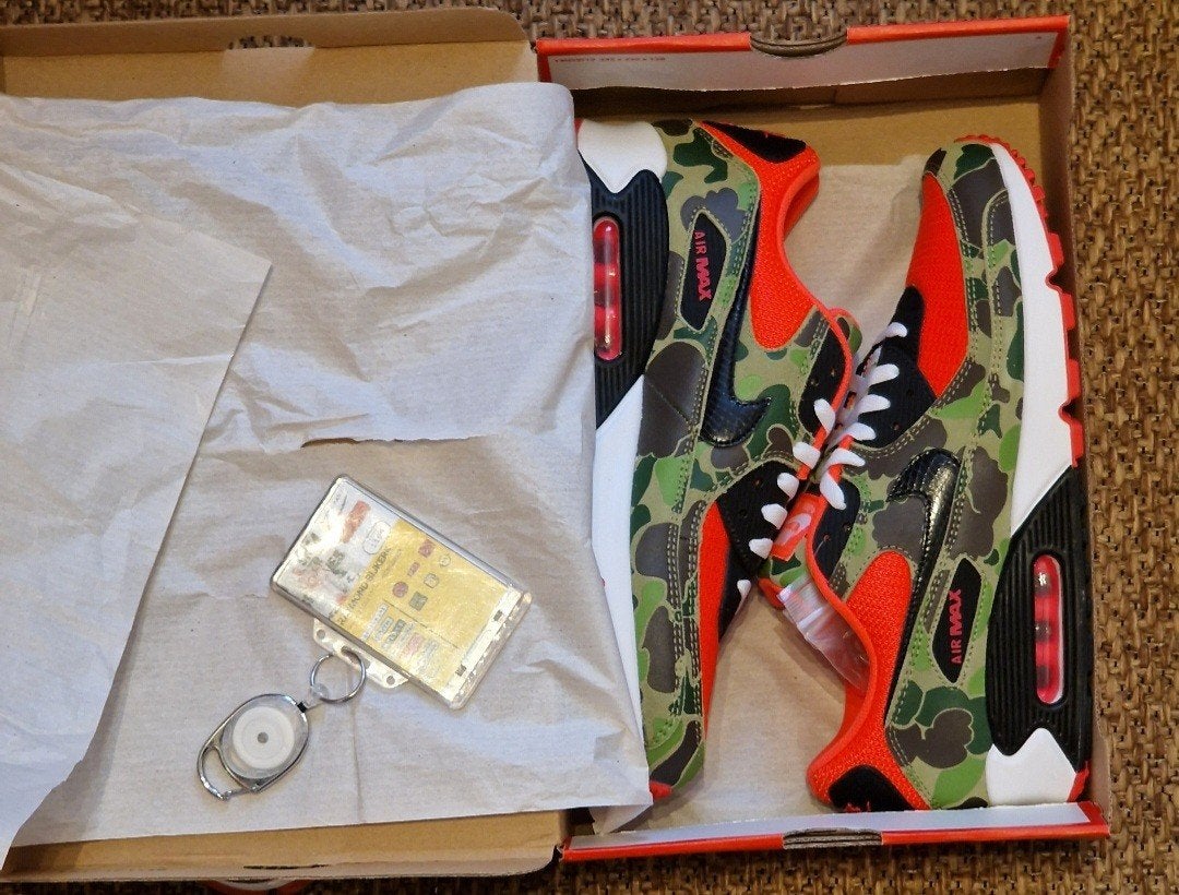 Nike air max 90 reversed camo Maat 46 DS, Nike air max, Overige kleuren, Nieuw, Ophalen of Verzenden