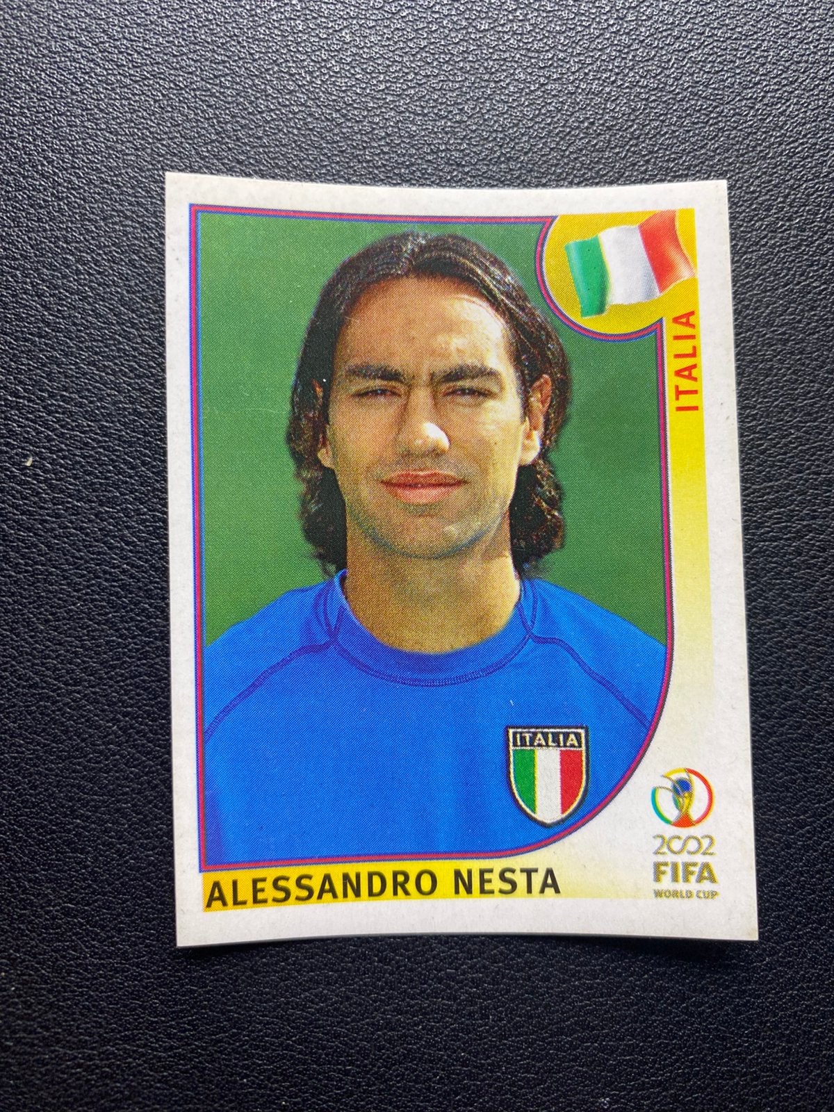 Alessandro Nesta - Italië - Panini WK 2002 Sticker, Ophalen of Verzenden, Zo goed als nieuw, Buitenlandse clubs, Poster, Plaatje of Sticker