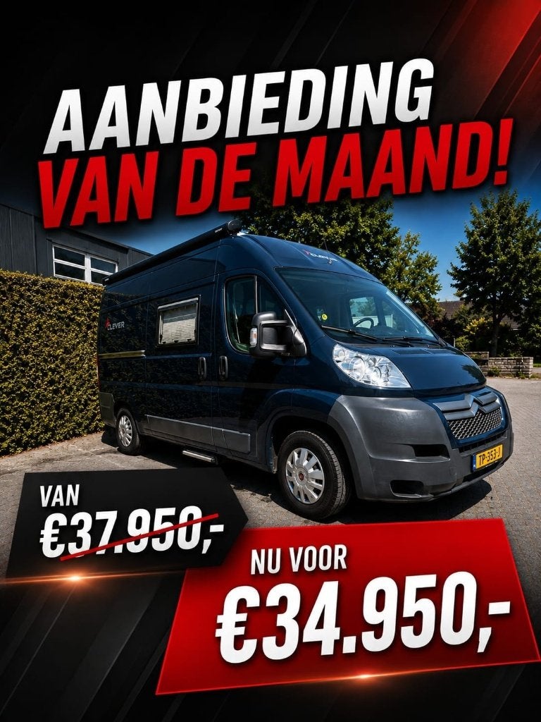 Corado Clever Van 540, Caravans en Kamperen, Buscamper of Camperbus, Ringverwarming, Fiat, Bedrijf