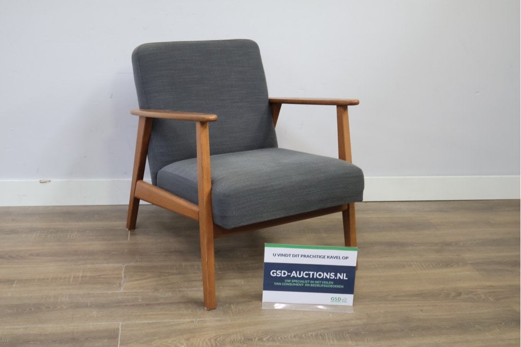 Vintage Teak Lounge Chair from Ikea - 1990s, Huis en Inrichting, Fauteuils, Ophalen of Verzenden, Niet ingevuld, Niet ingevuld