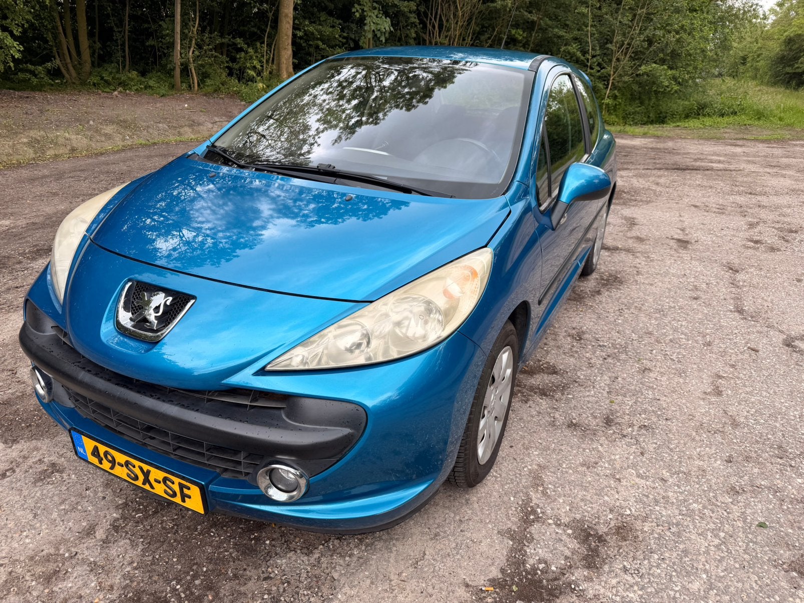 Peugeot 207 1.4 16V 3DRS 2006 Blauw, Auto's, Voorwielaandrijving, 4 cilinders, Blauw, 49 €/maand