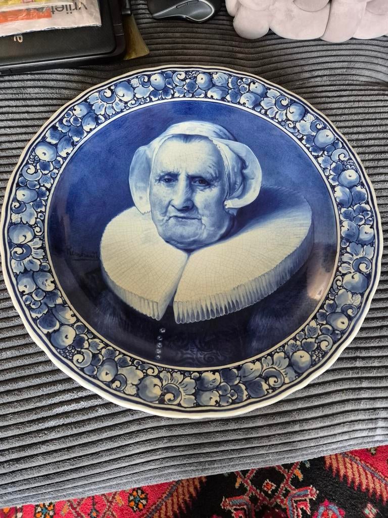 Porceleyne Fles Delft bord  1896, Antiek en Kunst, Ophalen of Verzenden