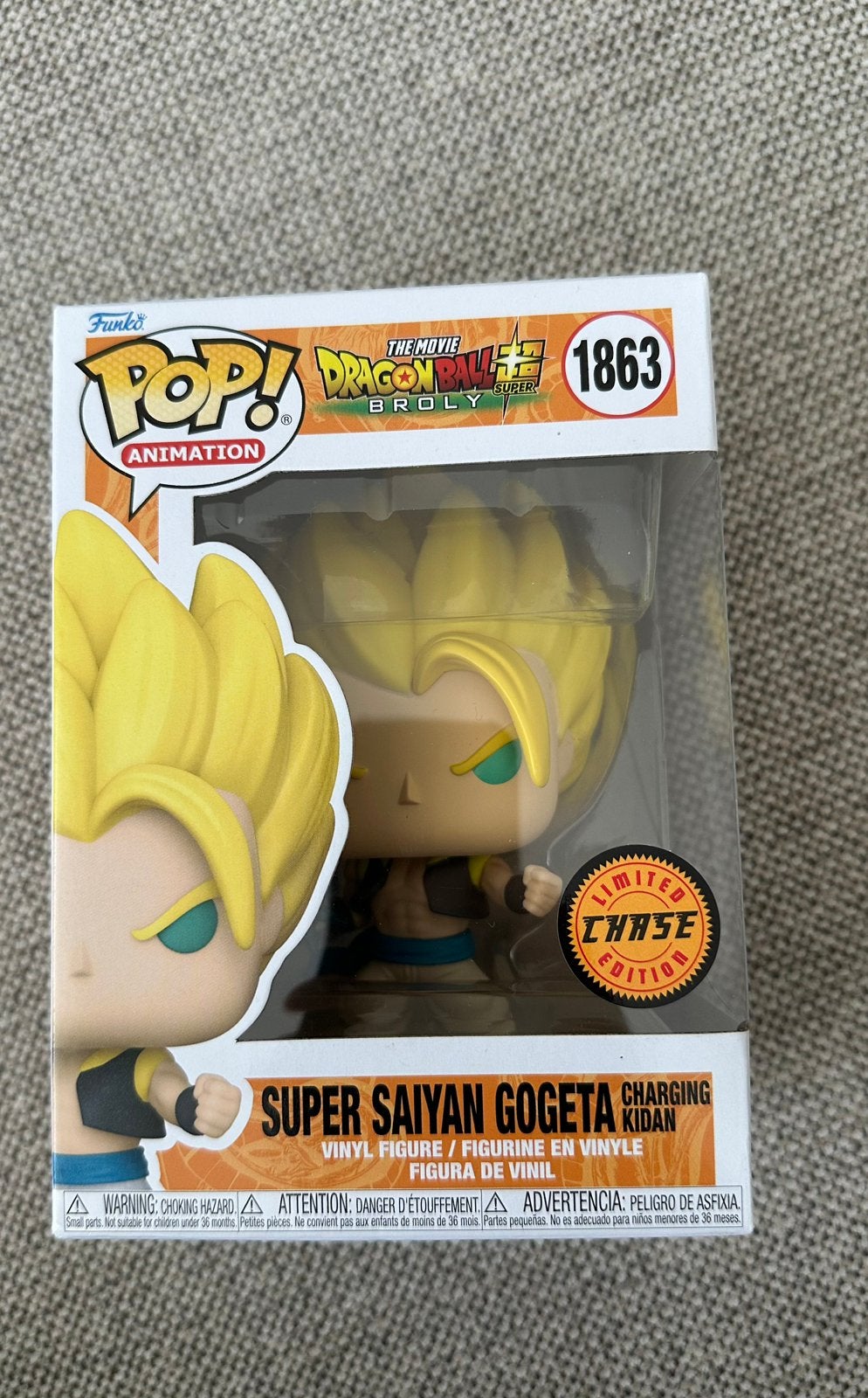 Super Saiyan Gogeta Dragon Ball Funko Pop #1863 Chase, Ophalen of Verzenden, Nieuw