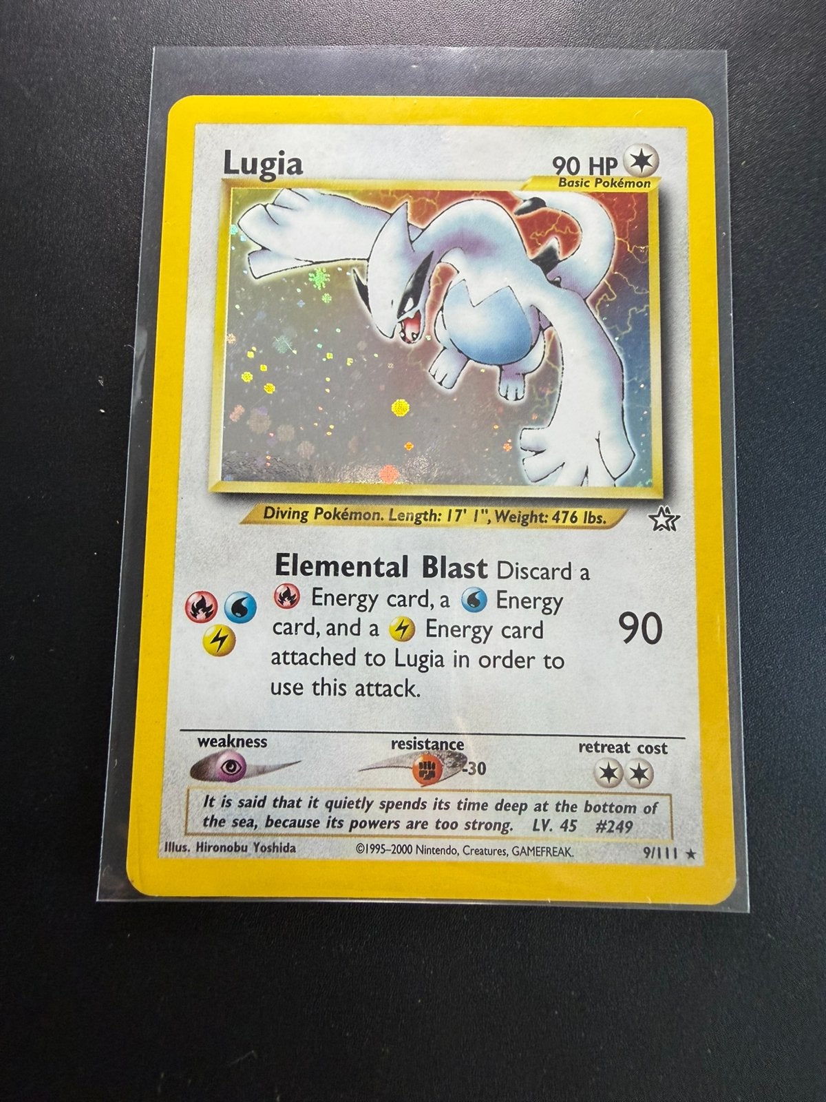 Lugia - holo 9/111 - Neo Genesis, Ophalen of Verzenden, Zo goed als nieuw