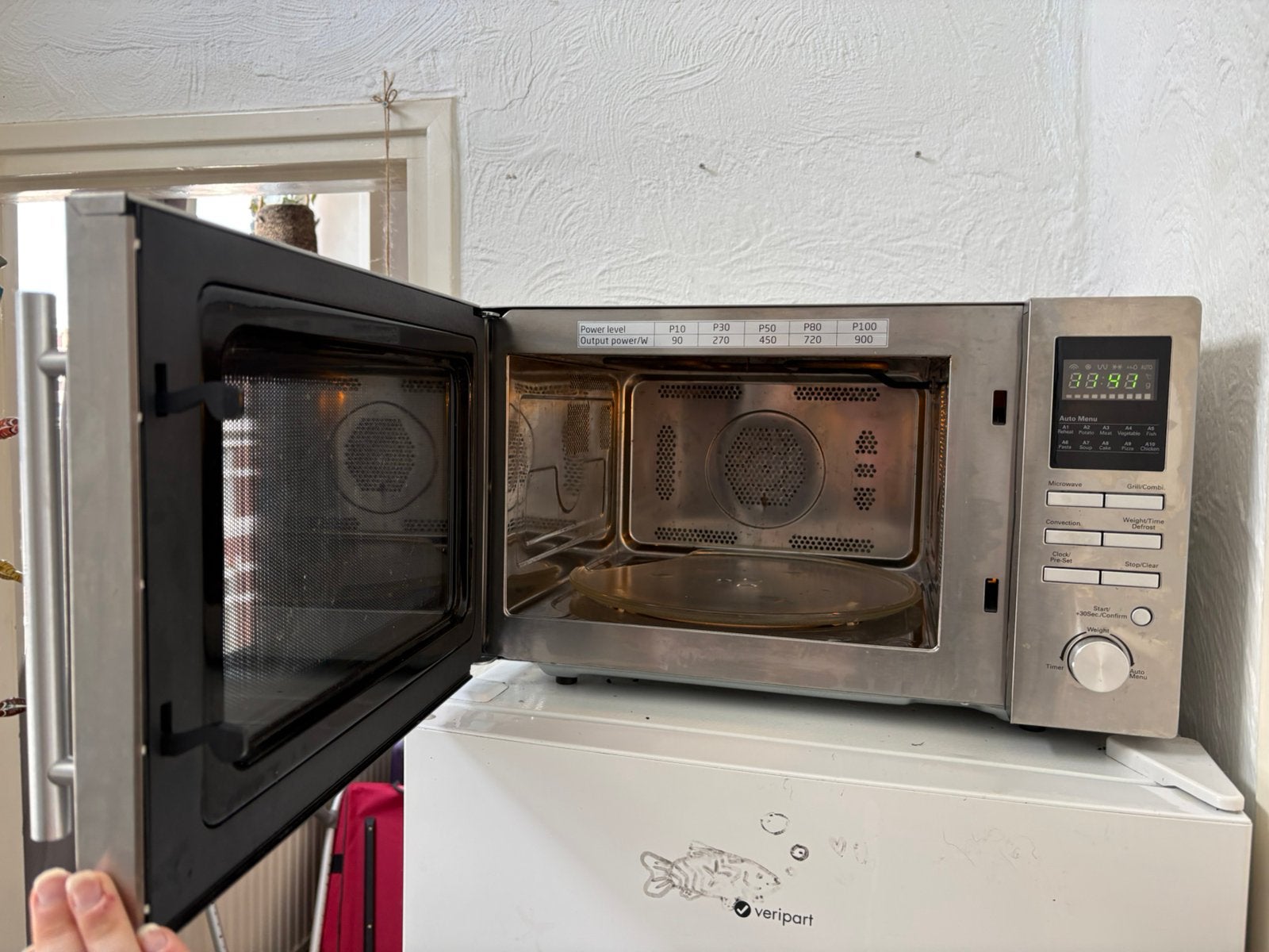 Microwave Oven combi, Witgoed en Apparatuur, Ophalen, Combimagnetron, Gebruikt, Inbouw