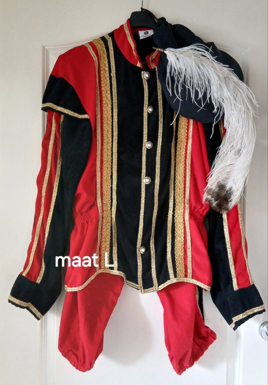 mooi pietenpak maat L, Ophalen of Verzenden, Zo goed als nieuw