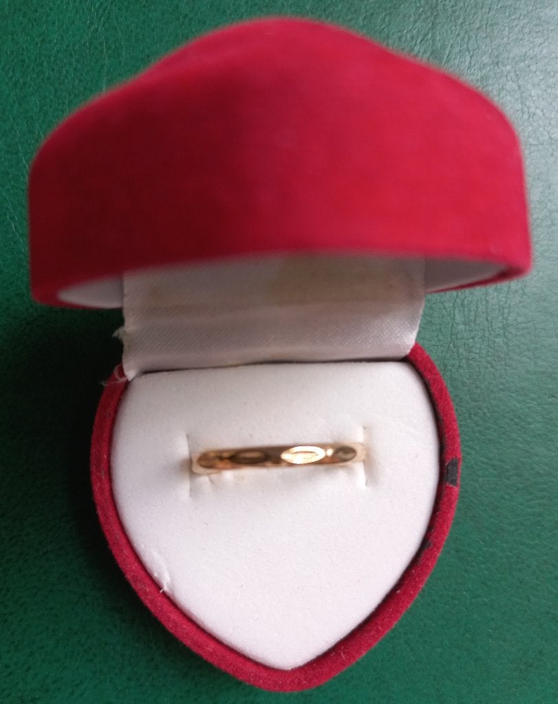 Ring - goudkleurig - gevlochten reliëf (NIEUW), Nieuw, Ophalen of Verzenden, Kleiner dan 17, Dame
