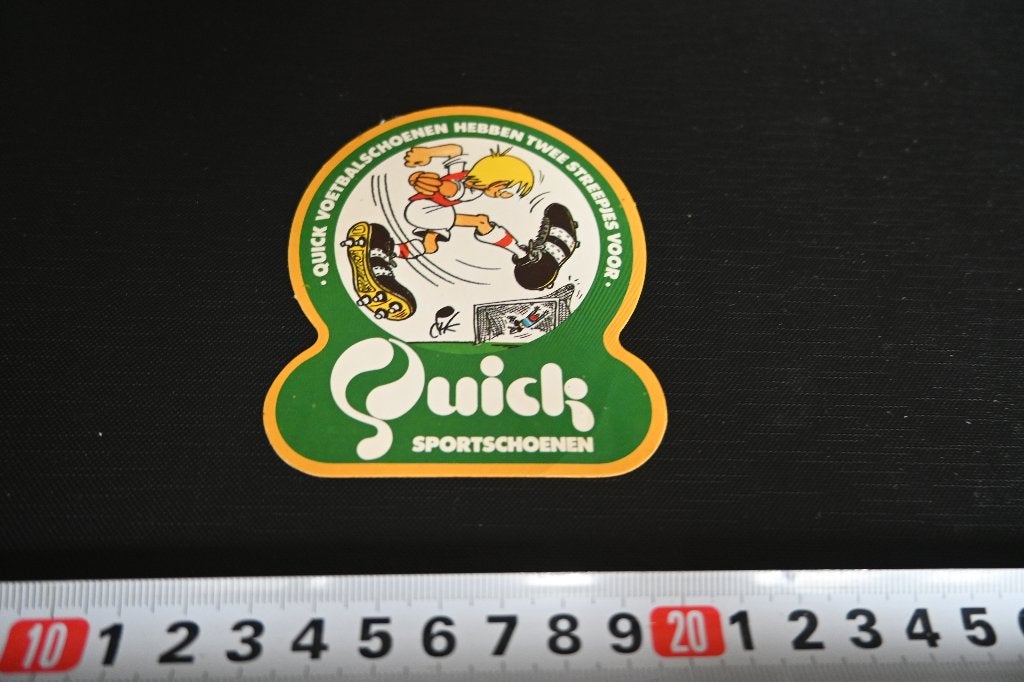sticker strip DIK Bruynesteyn  Voetbal QUICK sportschoenen, Verzamelen, Ophalen, Zo goed als nieuw