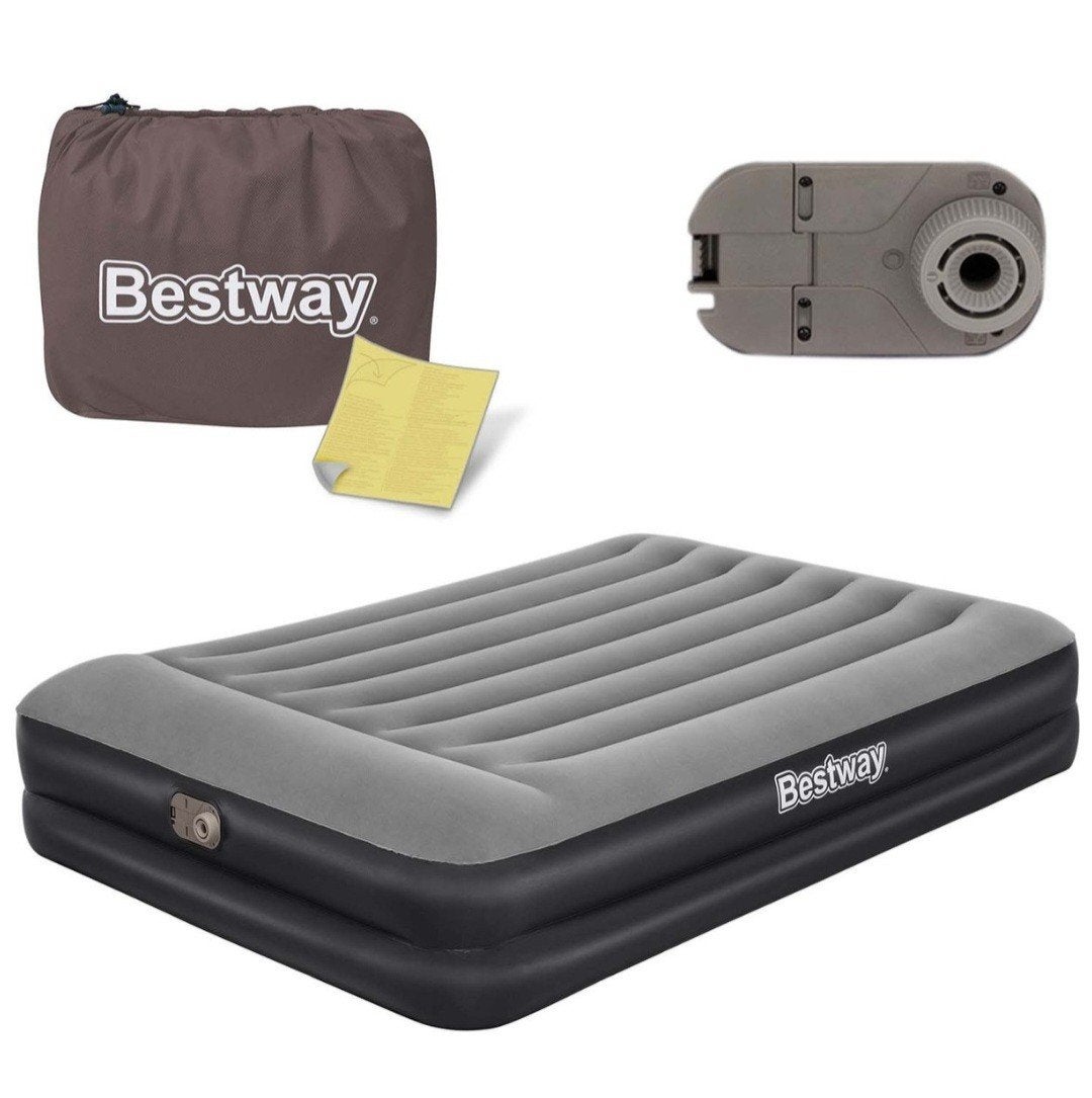 Bestway Luchtbed met ingebouwde pomp - 2-persoons, Ophalen of Verzenden, Ingebouwde pomp, Zo goed als nieuw, 2-persoons