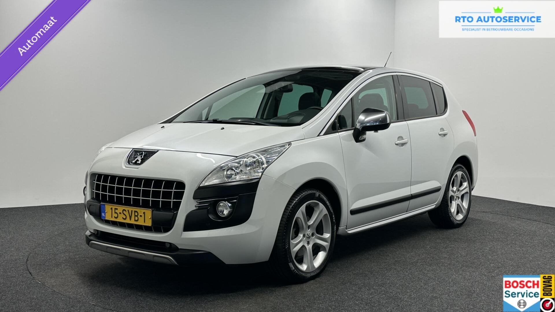 Peugeot 3008 1.6 THP Allure 18" LEER PANO TREKHAAK CRUISE EC, Auto's, Euro 5, Gebruikt, Zwart, Met garantie (alle)