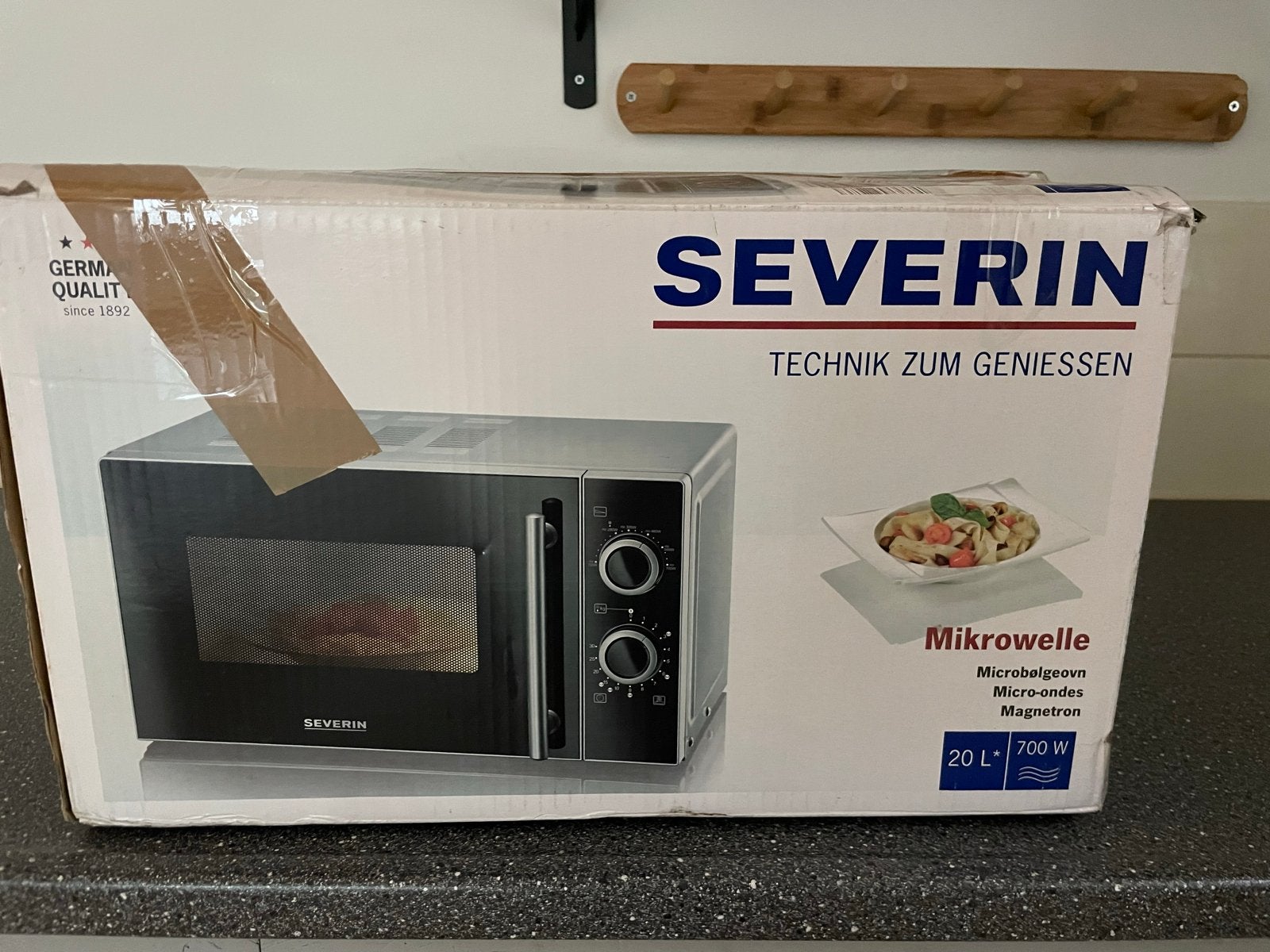 Severin Magnetron 20L 700W - Zo goed als nieuw, Witgoed en Apparatuur, Ophalen, Draaiplateau, Magnetron, Zo goed als nieuw
