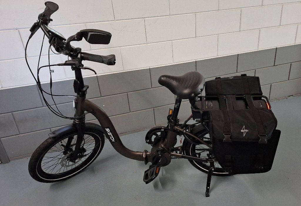 Sketch Folding Elektrische Vouwfiets - zwart, Fietsen en Brommers, Versnellingen, Zo goed als nieuw, Dames, Schijfrem