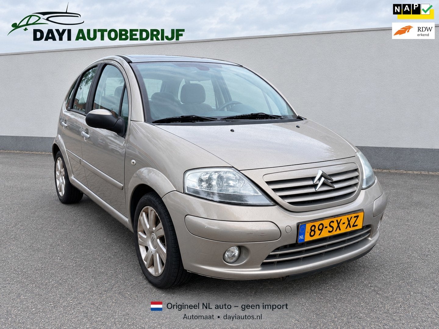 Citroen C3 1.6i-16V Exclusive, 5drs Aut, Pano, Trekhaak, Cru, 1160 kg, Gebruikt, 4 cilinders, 1108 kg