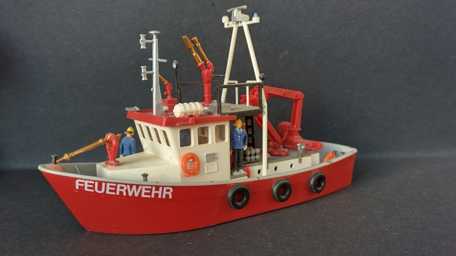 Boot brandweer Blus Feuerwehr 1:87 Preiser Pol, Overige merken, Gebruikt, ., Overige typen