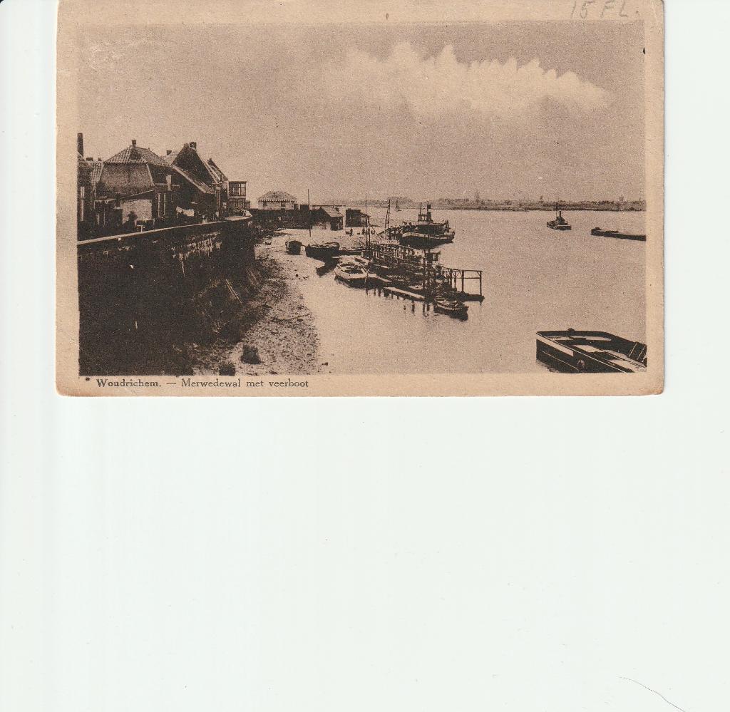 WOUDRICHEM, Verzamelen, Ansichtkaarten | Nederland, Verzenden, 1920 tot 1940, Gelopen, Noord-Brabant
