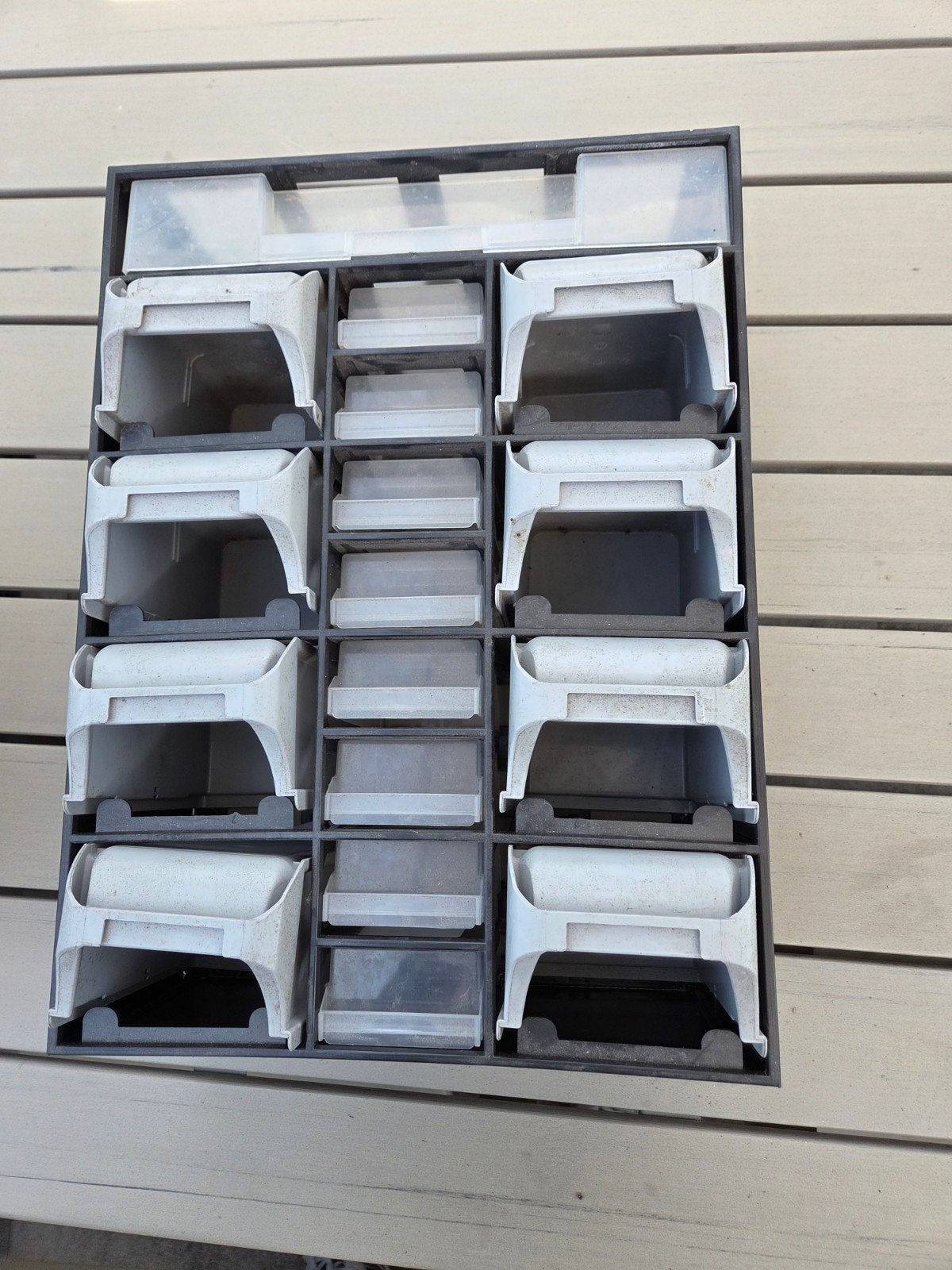 Plastic ladekastje organizer voor schroeven etc., Ophalen of Verzenden, Gebruikt