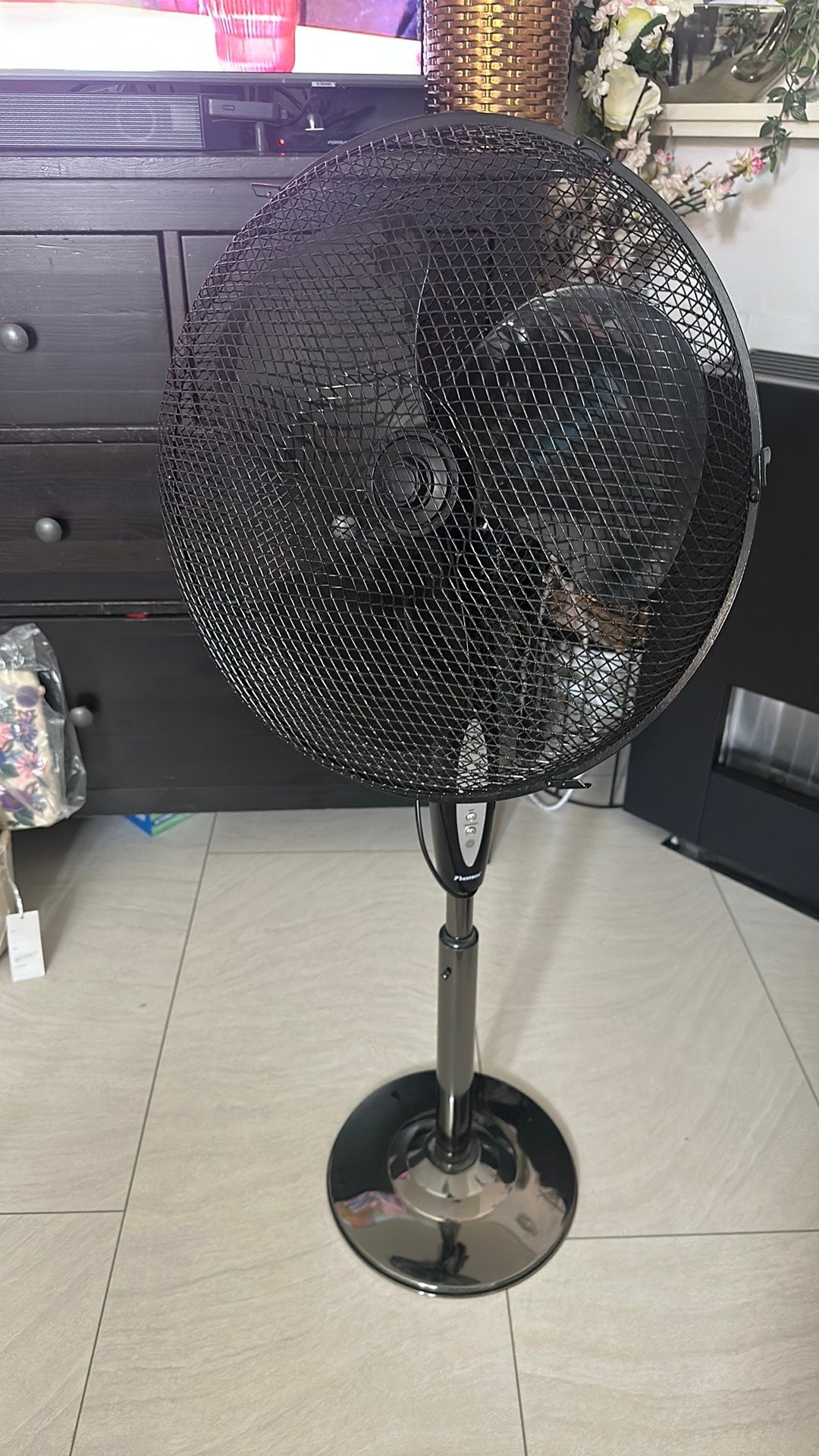 Ventilator zwart, Witgoed en Apparatuur, Ophalen of Verzenden, Zo goed als nieuw, Tafelventilator