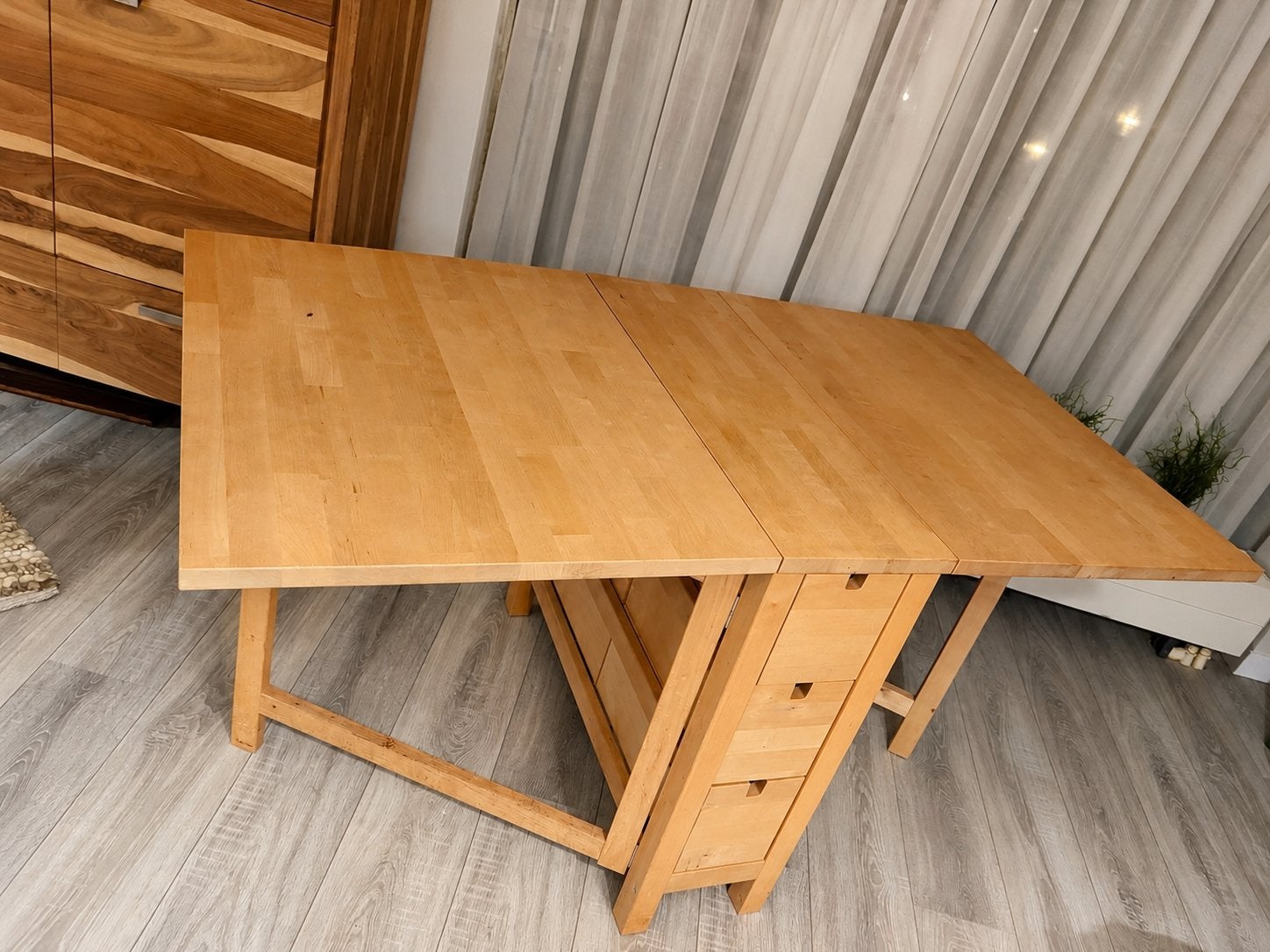 Ikea klaptafel, Huis en Inrichting, Tafels | Eettafels, Ophalen, Gebruikt, 50 tot 100 cm, Rechthoekig