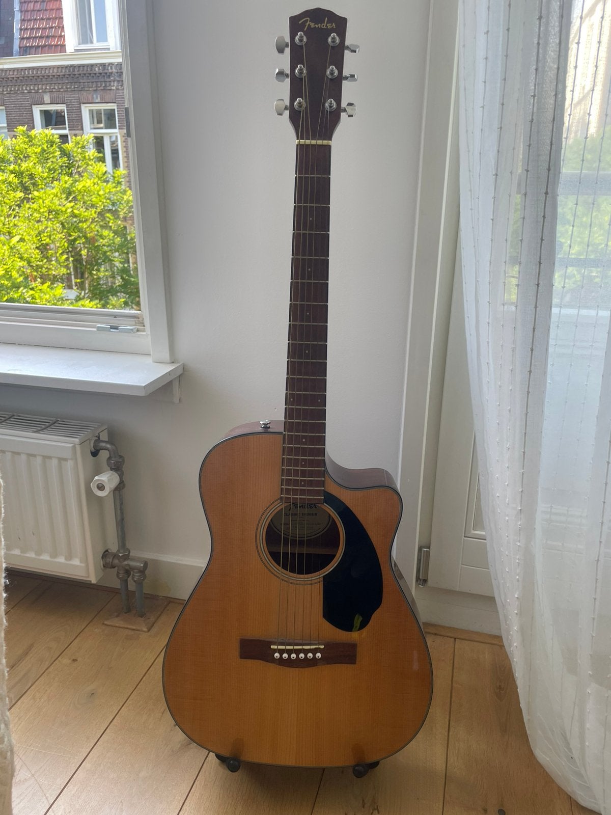 Fender CC-60SCE Nat WN guitar, Muziek en Instrumenten, Ophalen, Zo goed als nieuw, Western- of Steelstringgitaar