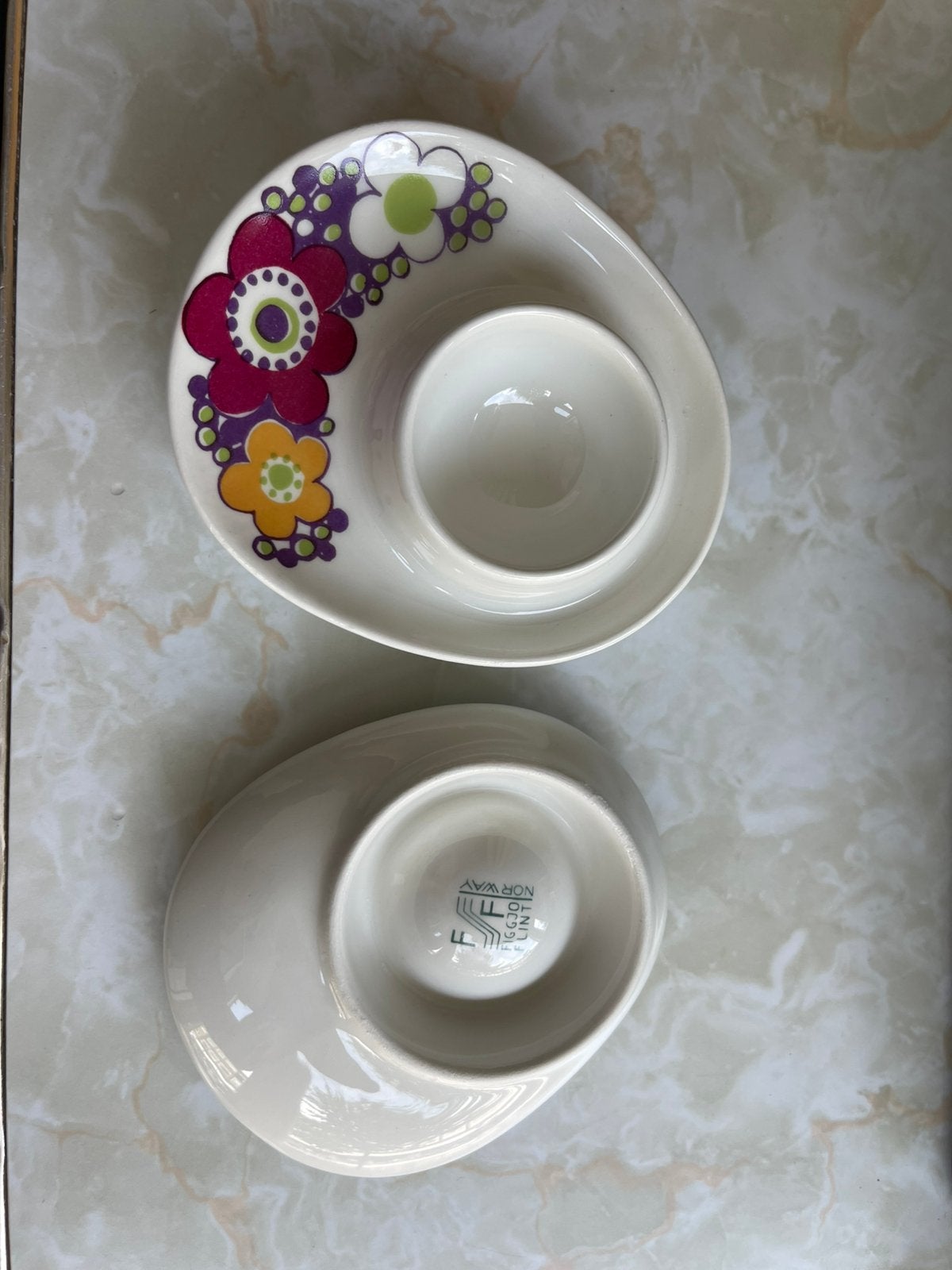 3 figgjo flint turi-design Maja/Mexico eierdoppen, Ophalen, Overige stijlen, Glas, Schaal of Schalen