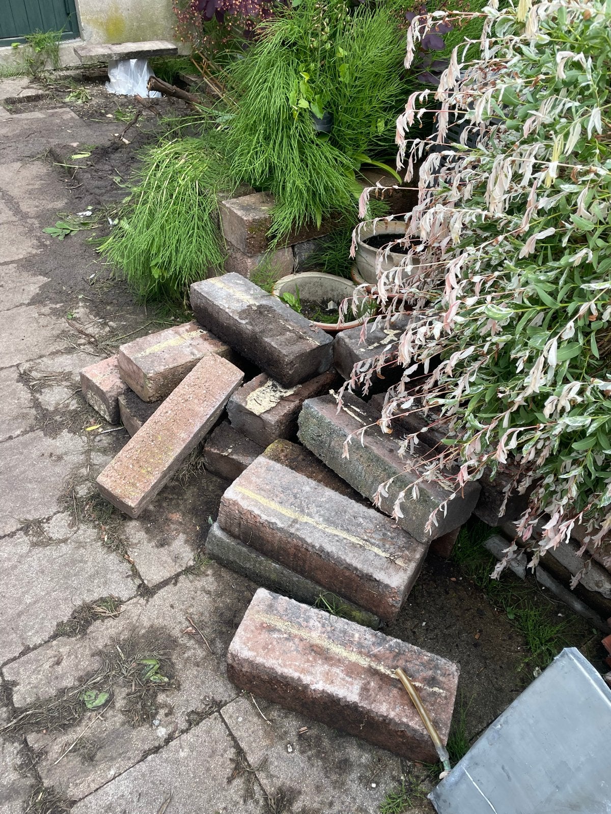 Stapelblokken voor border, Ophalen, Gebruikt, Minder dan 100 cm, Minder dan 25 cm
