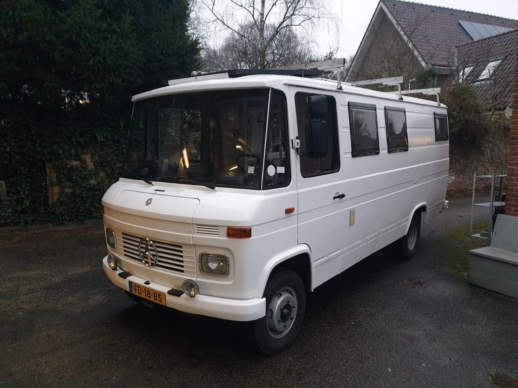 Mercedes 508D 1974 oldtimer wegenbelastingvrij, Buscamper of Camperbus, Tot en met 3, Particulier, Koelkast