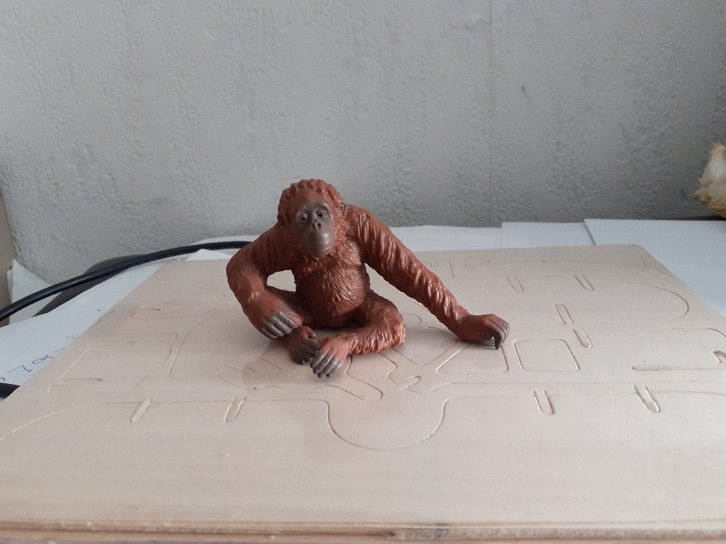Schleich orang oetang dierfiguur, Verzenden, Gebruikt, Paard, Beeldje of Figuurtje