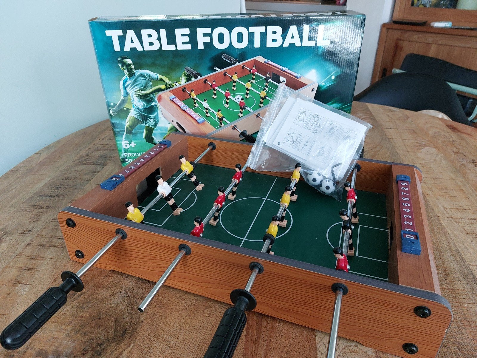 tafelvoetbal, Ophalen, Zo goed als nieuw