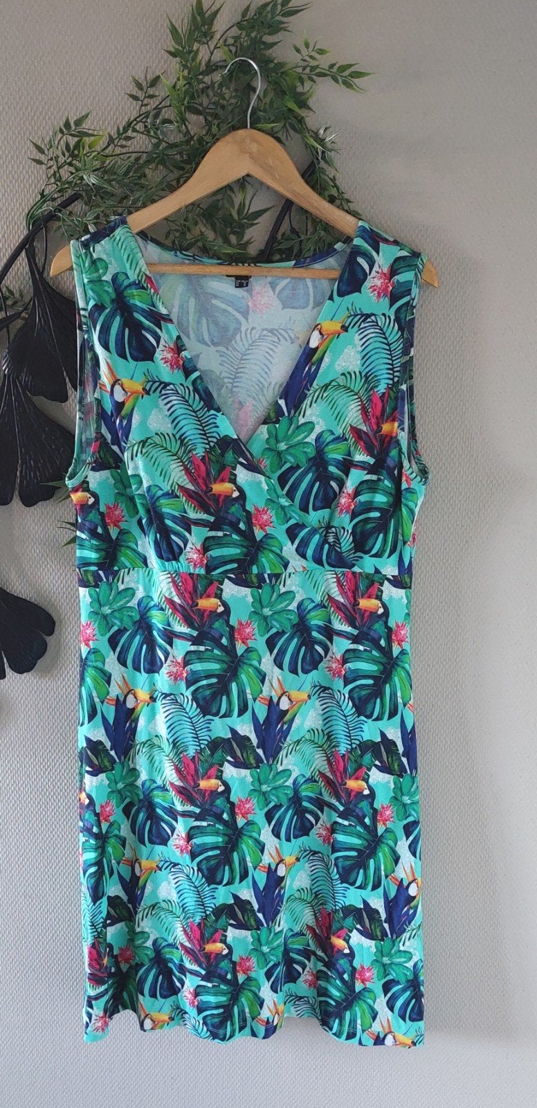 SMASHED LEMON Jurk groen meerkleurig XL🙂, Kleding | Dames, Jurken, Ophalen of Verzenden, Nieuw, Maat 42/44 (L), Groen