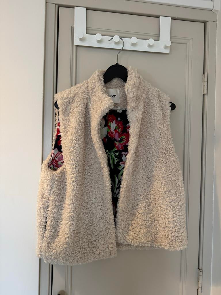 POM Amsterdam teddy gilet M, Kleding | Dames, Ophalen of Verzenden, Zo goed als nieuw, Maat 38/40 (M), Beige
