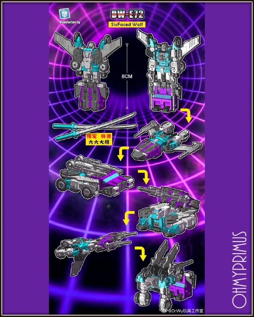 [𝗣𝗿𝗲-𝗼𝗿𝗱𝗲𝗿] Dr Wu DW-E72 Sixfaced Wolf, Verzenden, Nieuw