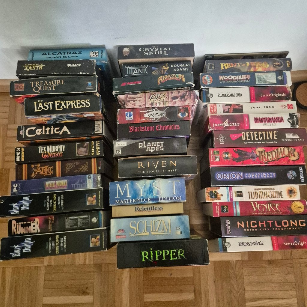 verschillende adventure games big box, Avontuur en Actie, Vanaf 18 jaar, 1 speler, Eén computer