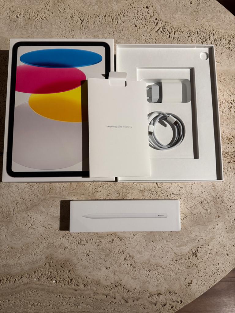 iPad 10th Gen. 64GB Wifi geen krasje! Met Apple pencil, Apple iPad, Zo goed als nieuw, 64 GB, Wi-Fi