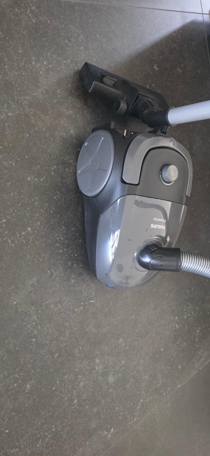 Philips PowerGo stofzuiger met extra zakken, Witgoed en Apparatuur, Inclusief accessoires, Gebruikt, Philips, Sledestofzuiger
