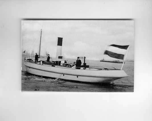 scheepvaart-foto-stoomsleepboot-tender?-brandweer?-veendam, Ophalen of Verzenden, Zo goed als nieuw, Motorboot, Boek of Tijdschrift