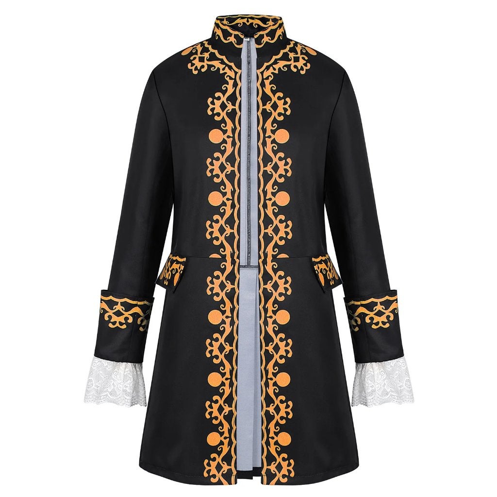 Zwarte lange victoriaanse heren jas, Verzenden, Nieuw, Overige maten, Kleding