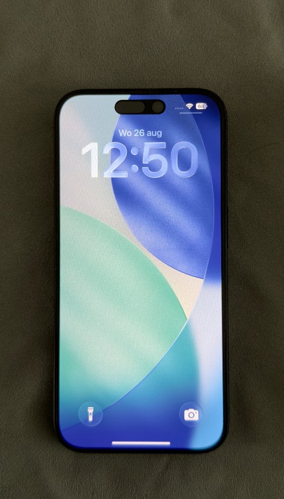 iPhone 15 pro 256 GB Black Titanium(96% batt conditie) ZGAN!, Zwart, Zo goed als nieuw, Zonder simlock, Zonder abonnement
