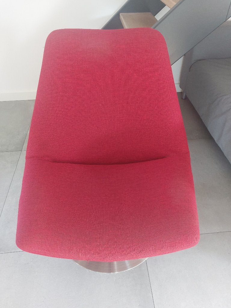 rode draai fauteuile, Ophalen, Minder dan 75 cm, Zo goed als nieuw, Stof