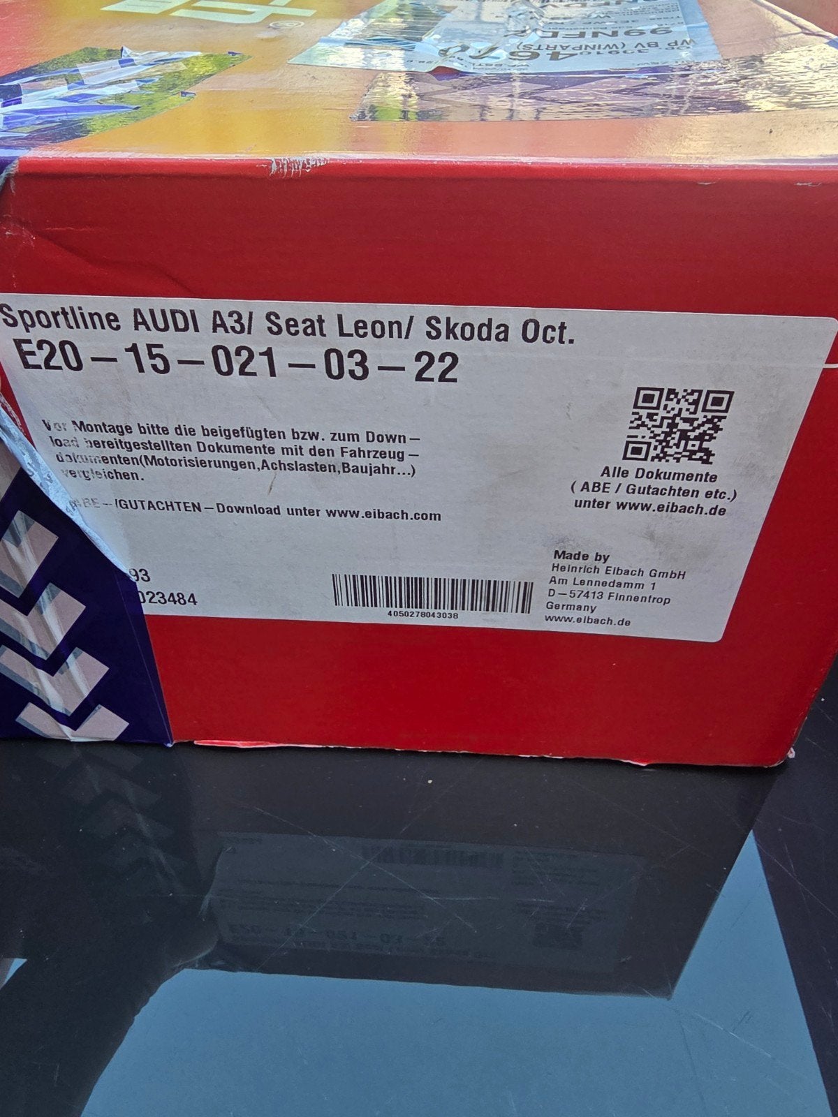Eibach Sportline Veren Audi A3/Seat Leon/Skoda Octavia, Ophalen of Verzenden, Gebruikt, Seat