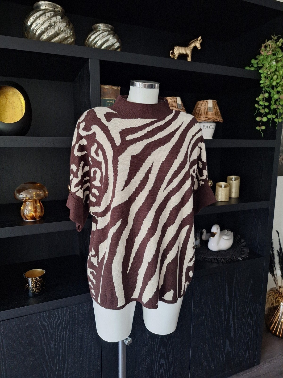 Trui van Phi Phi Star 1 maat 38 40 42 44, Kleding | Dames, Bruin, Phi phi star, Maat 42/44 (L), Nieuw