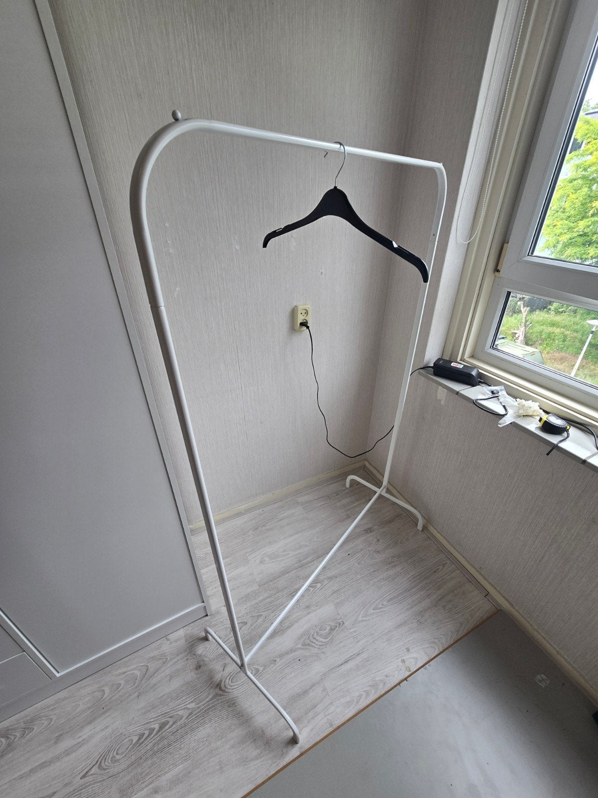 Witte kledingrek - 155x100x45 cm, Ophalen, Gebruikt