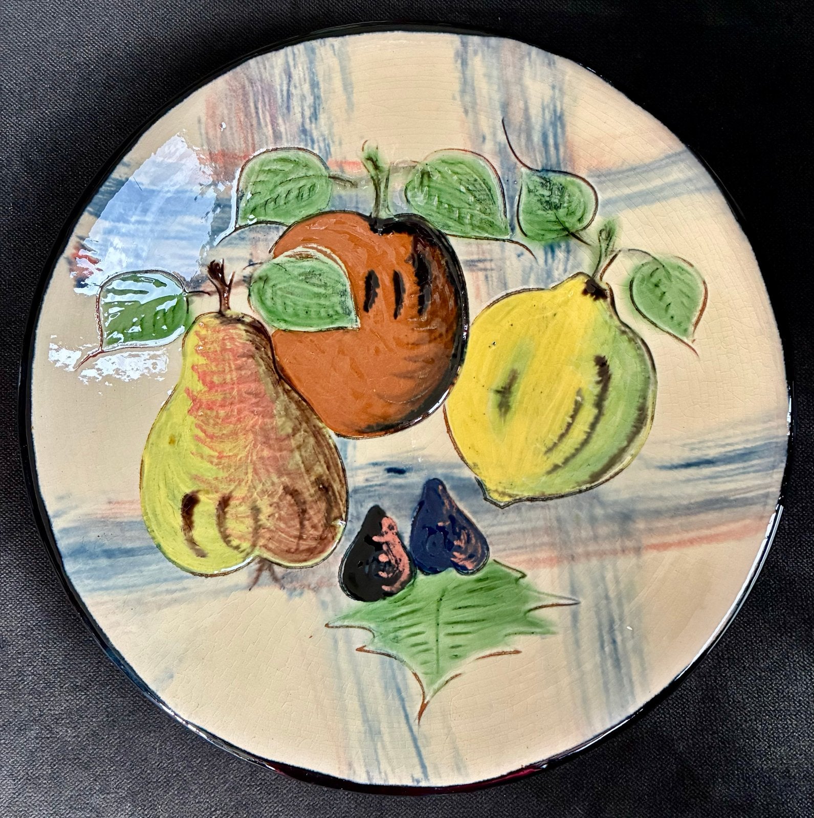 Wandbord Puigdemont, 24 cm - Handgeschilderd Fruitmotief, Ophalen of Verzenden