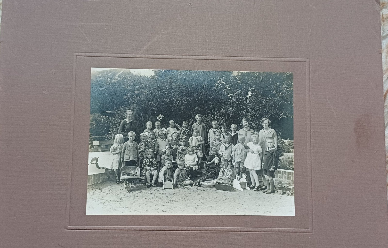 Schoolklas 1927 Drachten eo kabinetfoto, Ophalen of Verzenden, 1920 tot 1940, Friesland