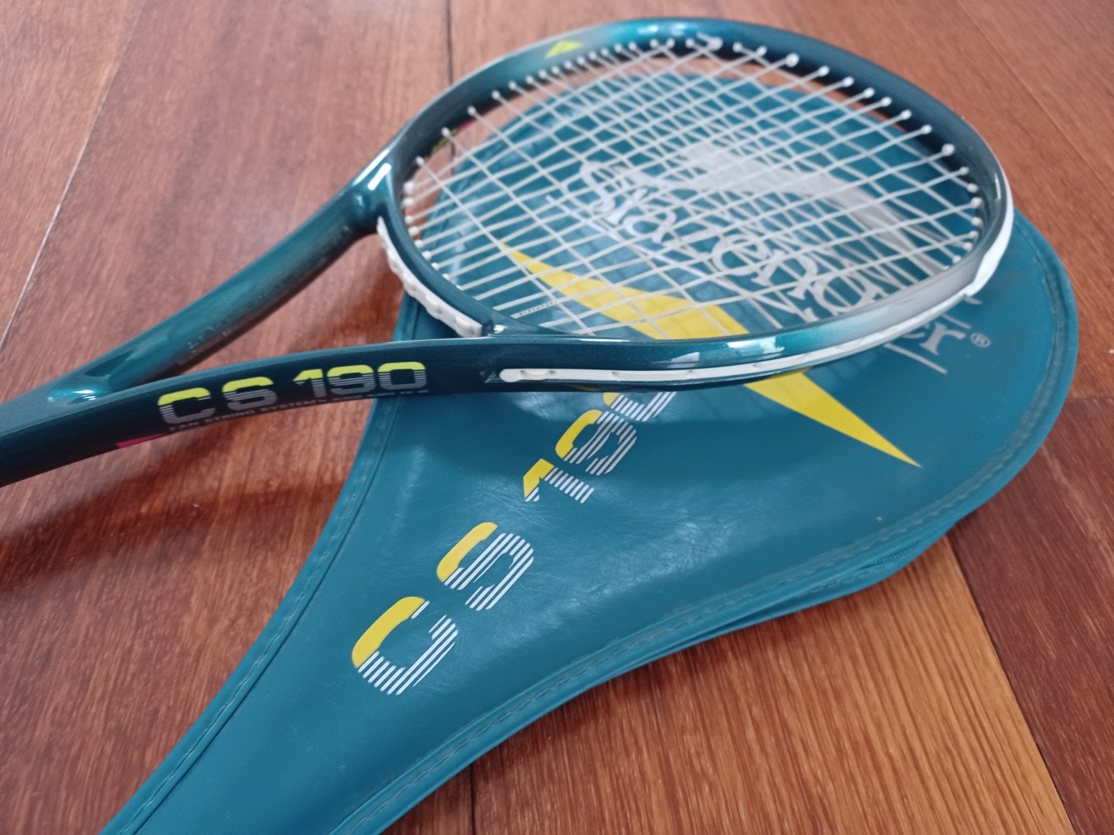 Slazenger CS 190 Squash Racket met Hoes, Sport en Fitness, Tennis, Ophalen of Verzenden, Gebruikt, Racket, Overige merken