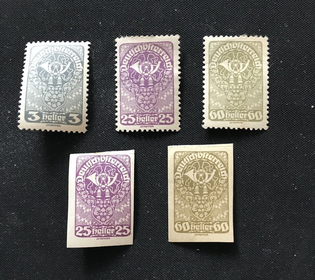 Oostenrijk Postzegel Posthoorn 1919, Verzenden, Postfris