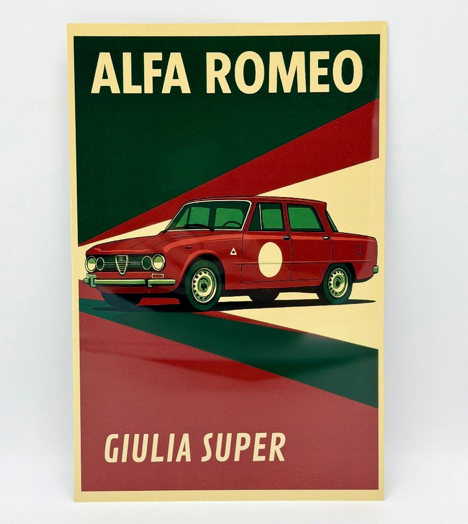 Alfa Romeo Giulia super bord | 20x30cm, Verzenden, Nieuw, Reclamebord