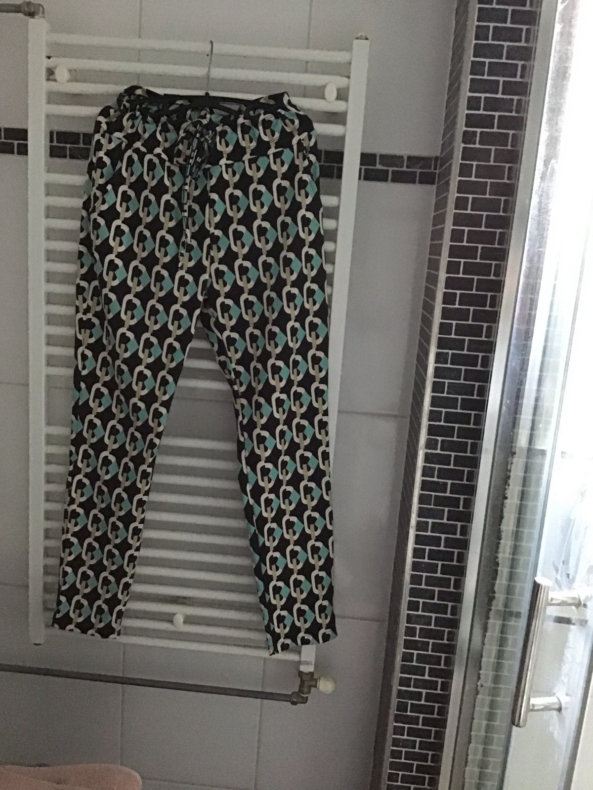 Pescara broek met kettingprint, maat L, Kleding | Dames, Zwart, Maat 42/44 (L), Ophalen of Verzenden, Lang