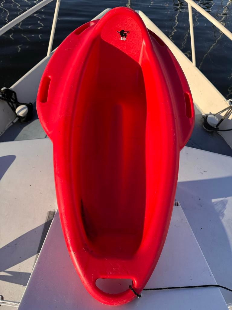 Rode Bobby Boot met peddel, Watersport en Boten, Ophalen, Gebruikt, Eén persoon, Met peddels