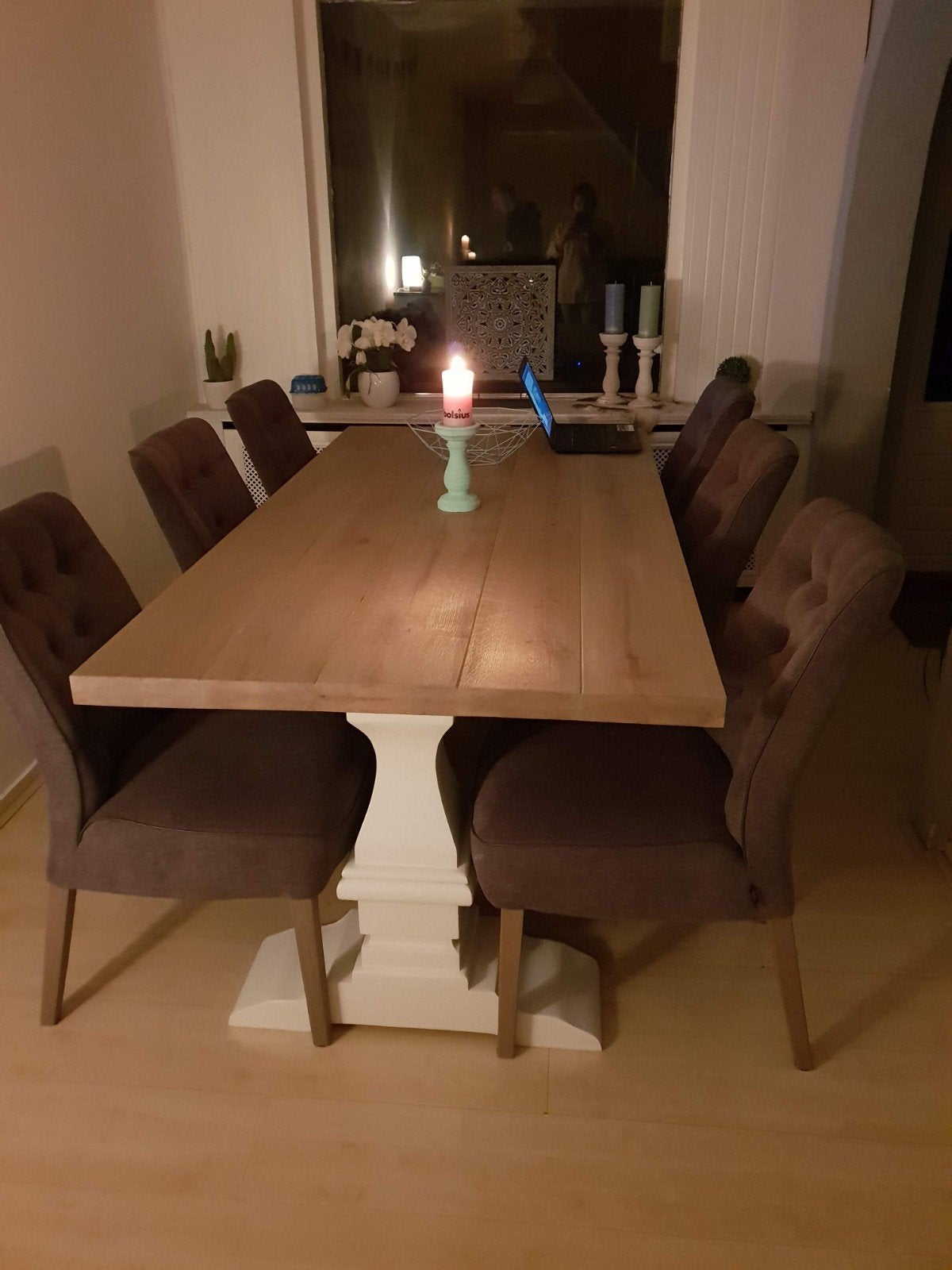 Richmond Interiors eettafel, Ophalen, 100 tot 150 cm, 200 cm of meer, Zo goed als nieuw