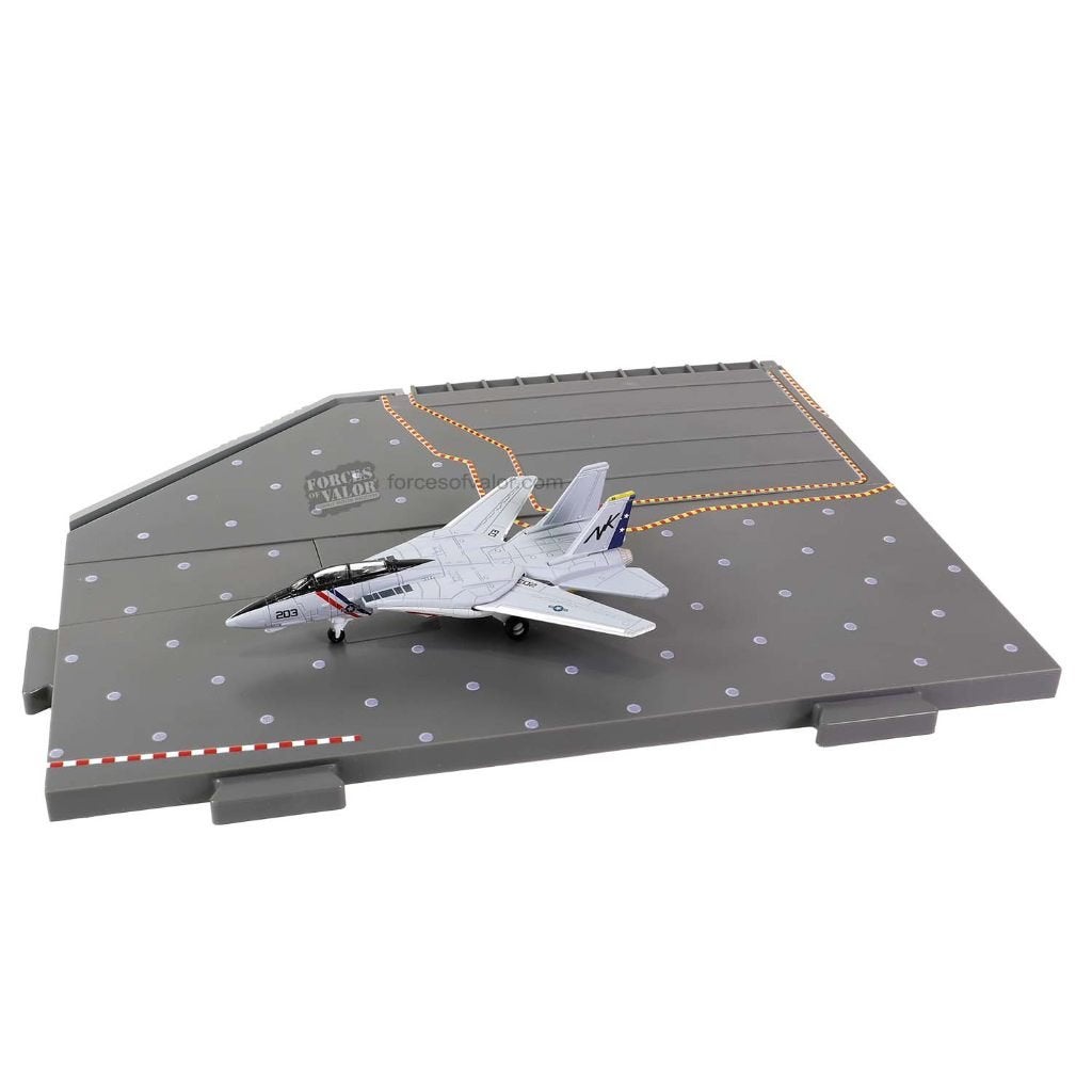 F-14A Tomcat VF-2 Bounty Hunters met Sectie C vliegdekschip, Glow2B Germany GmbH Erlenbacher Str. 3 shop@glow2b.de, 1:50 of kleiner